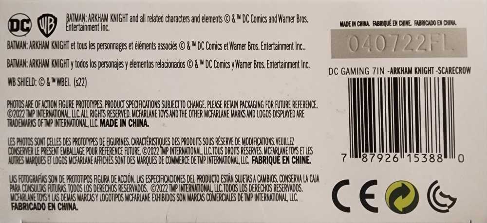 Scarecrow (Batman: Arkham Knight) - McFarlane Toys (DC Multiverse) action figure collectible [Barcode 787926153880] - Main Image 4