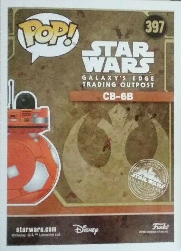#397 CB-6B  (Funko Pop!) action figure collectible [Barcode 889698377935] - Main Image 2