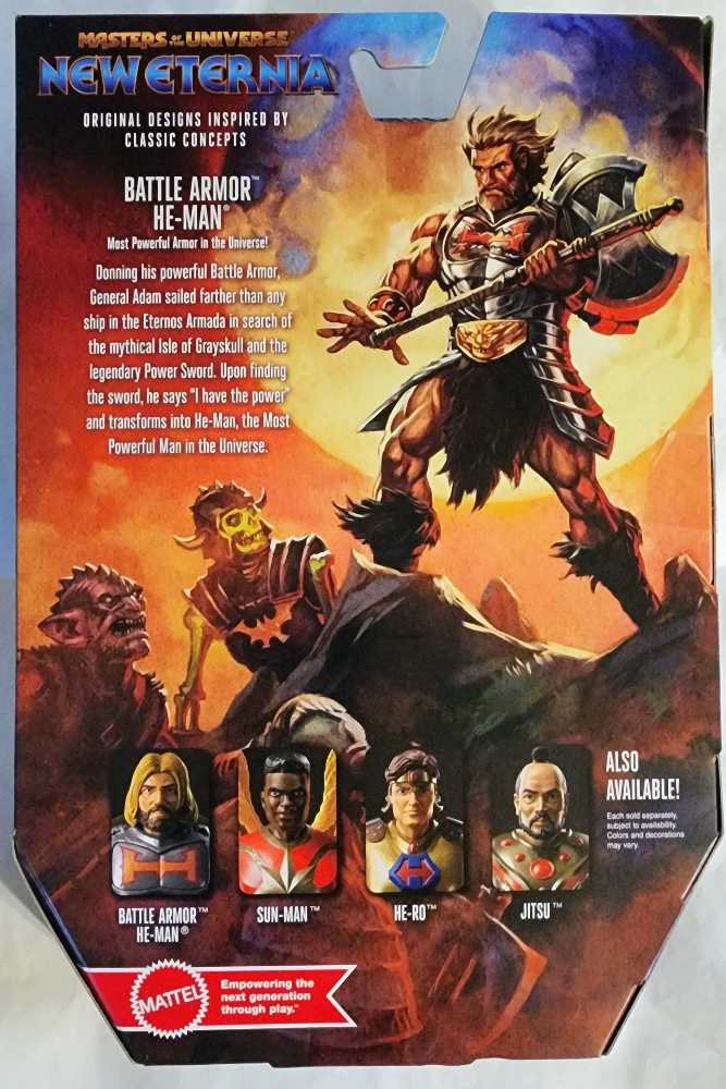 He-man Battle Armor New Eternia Masterverse - Mattel (Masterverse) (Masters of the Universe: New Eternia) action figure collectible [Barcode 194735030347] - Main Image 2