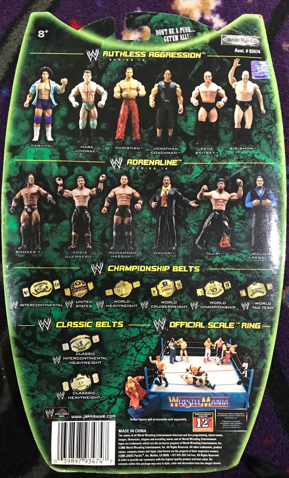 Ruthless Aggression Series 15: Gene Snitsky - Jakks Pacific (WWE) action figure collectible [Barcode 039897934747] - Main Image 2