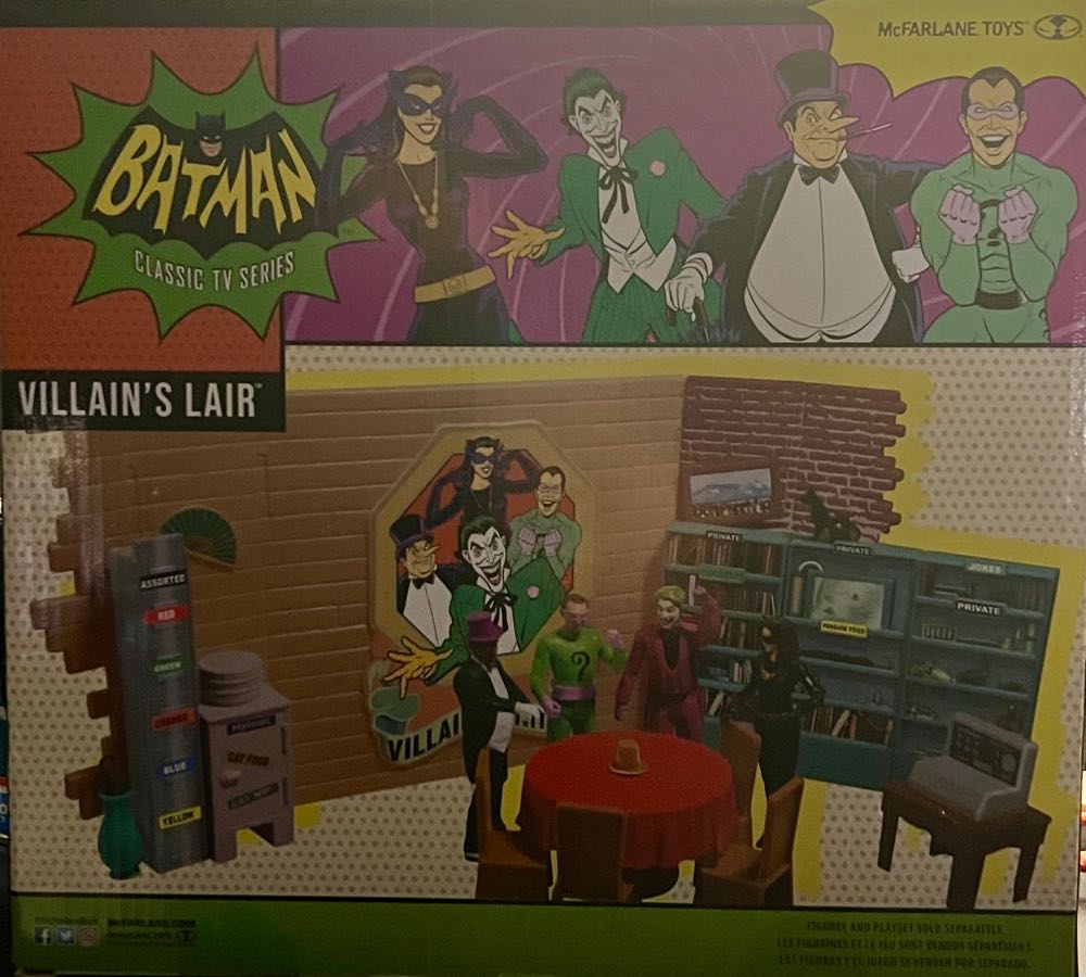 Dc Retro Batman 6 Inch Scale Playset Villain’s Lair - McFarlane Toys (Batman Classic TV Series) action figure collectible [Barcode 787926157109] - Main Image 2