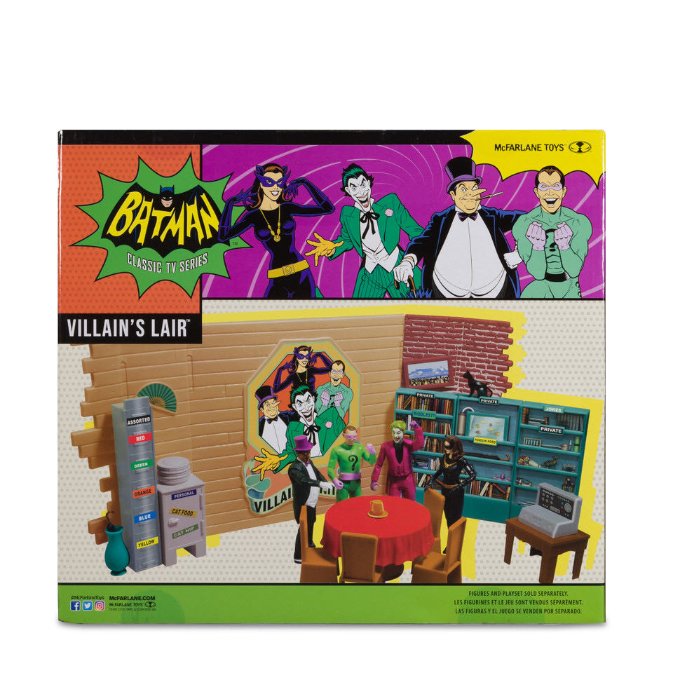 Dc Retro Batman 6 Inch Scale Playset Villain’s Lair - McFarlane Toys (Batman Classic TV Series) action figure collectible [Barcode 787926157109] - Main Image 4