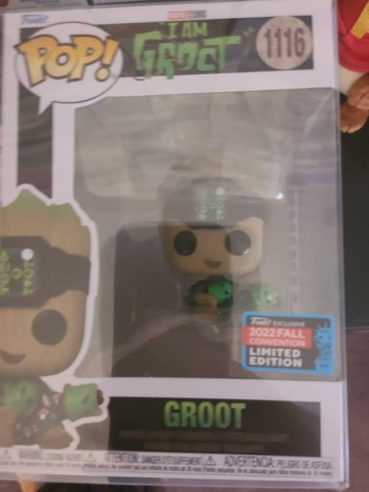 Marvel 1116 Groot New Listingfunko Pop Nycc Exclusive Fall Convention Sticker Exclusive Groot  action figure collectible [Barcode 889698670609] - Main Image 2