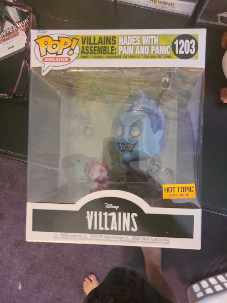 Disney Deluxe Villains 1203 Hades With Pain And Panic Exclusive  action figure collectible [Barcode 889698646765] - Main Image 2