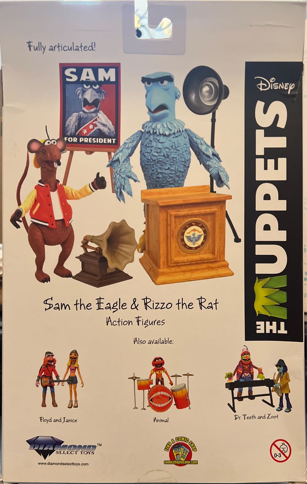 Muppets Sam The Eagle & Rizzo the Rat - Diamond Select (Muppets, The) action figure collectible - Main Image 2