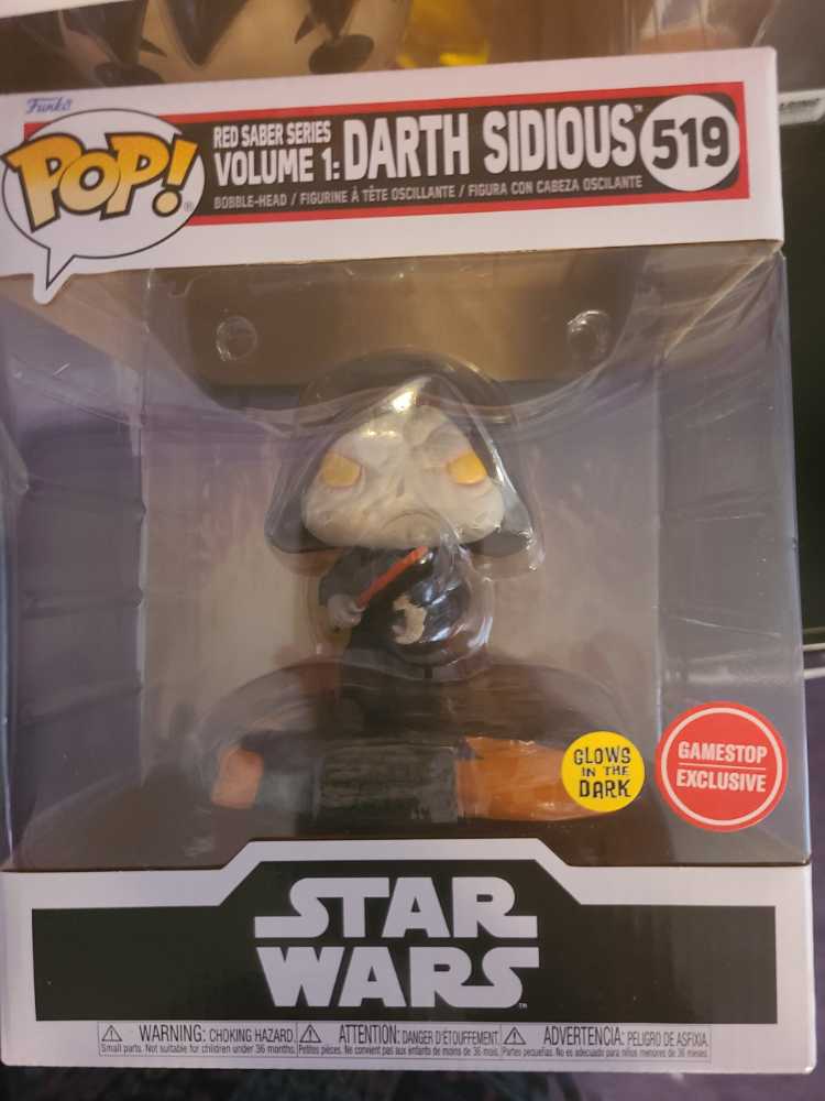 Star Wars 519 Red Saber Series Sith Darth Sidious - Funko (Star Wars) action figure collectible [Barcode 889698632935] - Main Image 2