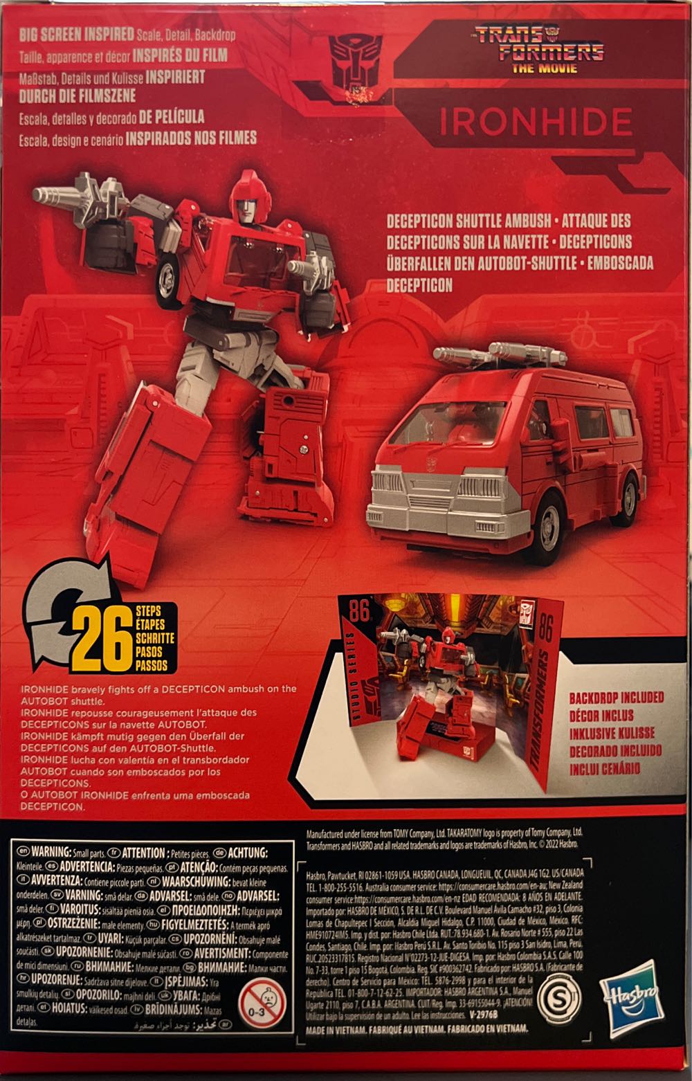 Ironhide - Hasbro / Takara Tomy (Transformers Studio Series ‘86: Transformers The Movie) action figure collectible [Barcode 195166181066] - Main Image 3