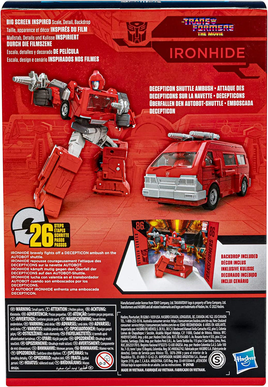 Ironhide - Hasbro / Takara Tomy (Transformers Studio Series ‘86: Transformers The Movie) action figure collectible [Barcode 195166181066] - Main Image 4