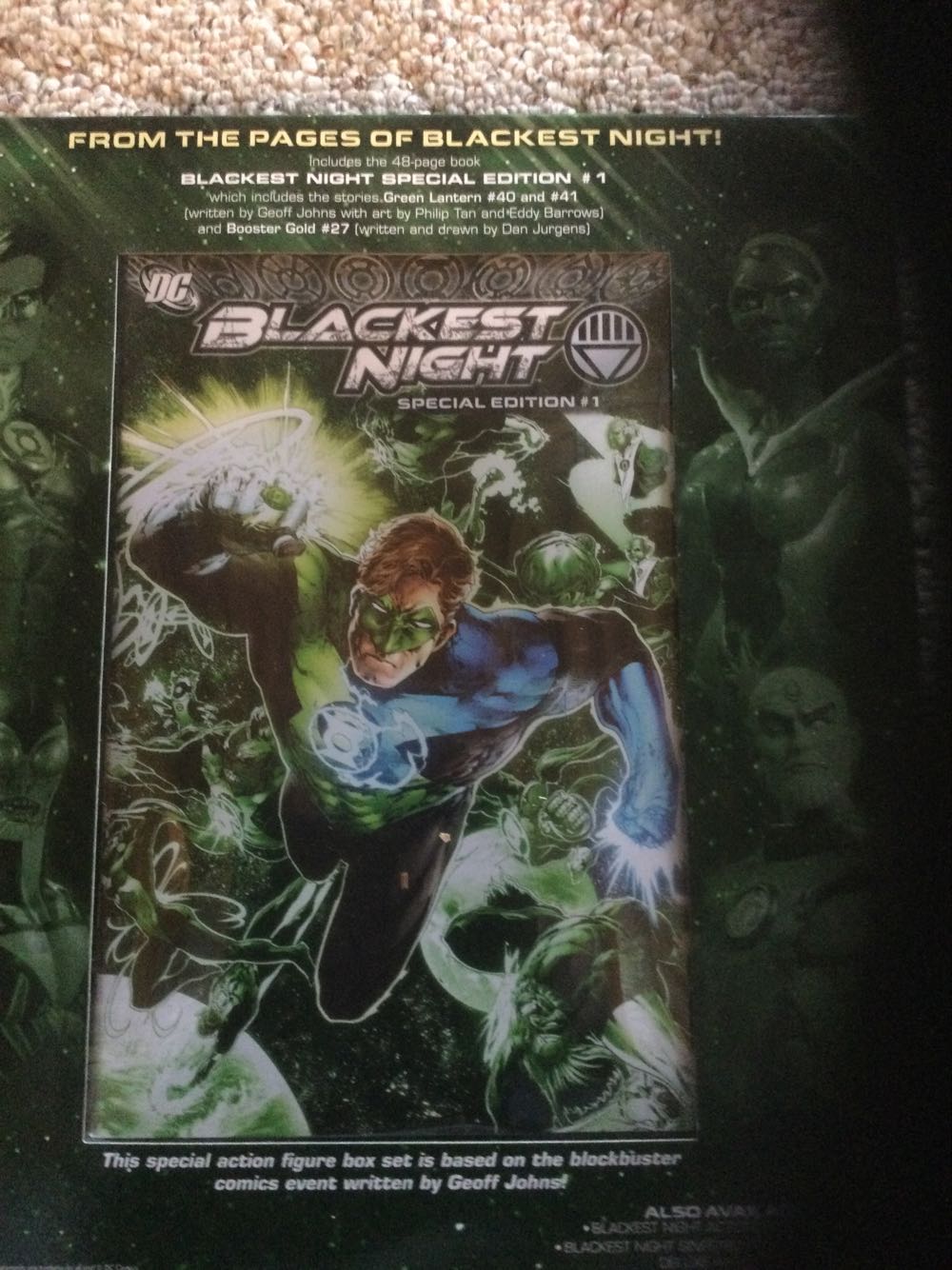 DC Direct BLACKEST NIGHT Action Figure Set (Green Lantern Hal Jordan, Indigo Munnk, Star Sapphire Fatality,  Black Lantern Blue Beetle) - DC Direct (DC Direct) action figure collectible [Barcode 9781401233204] - Main Image 3