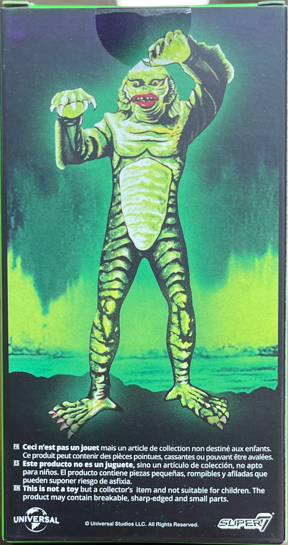 Creature From The Black Lagoon Super She Creature Glow In The Dark Reaction Fi - Super 7 action figure collectible [Barcode 840049814707] - Main Image 2