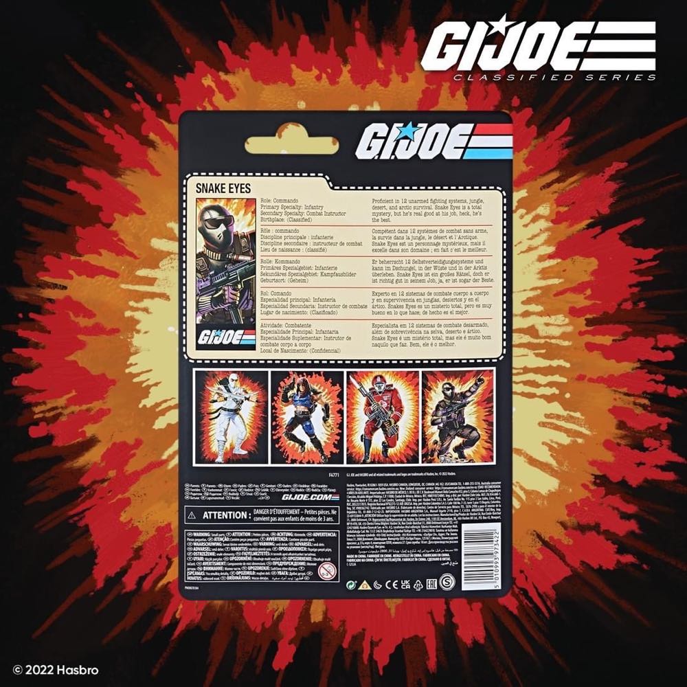 Snake Eyes (Retro) - Hasbro (G.I. Joe) action figure collectible [Barcode 5010993973422] - Main Image 2