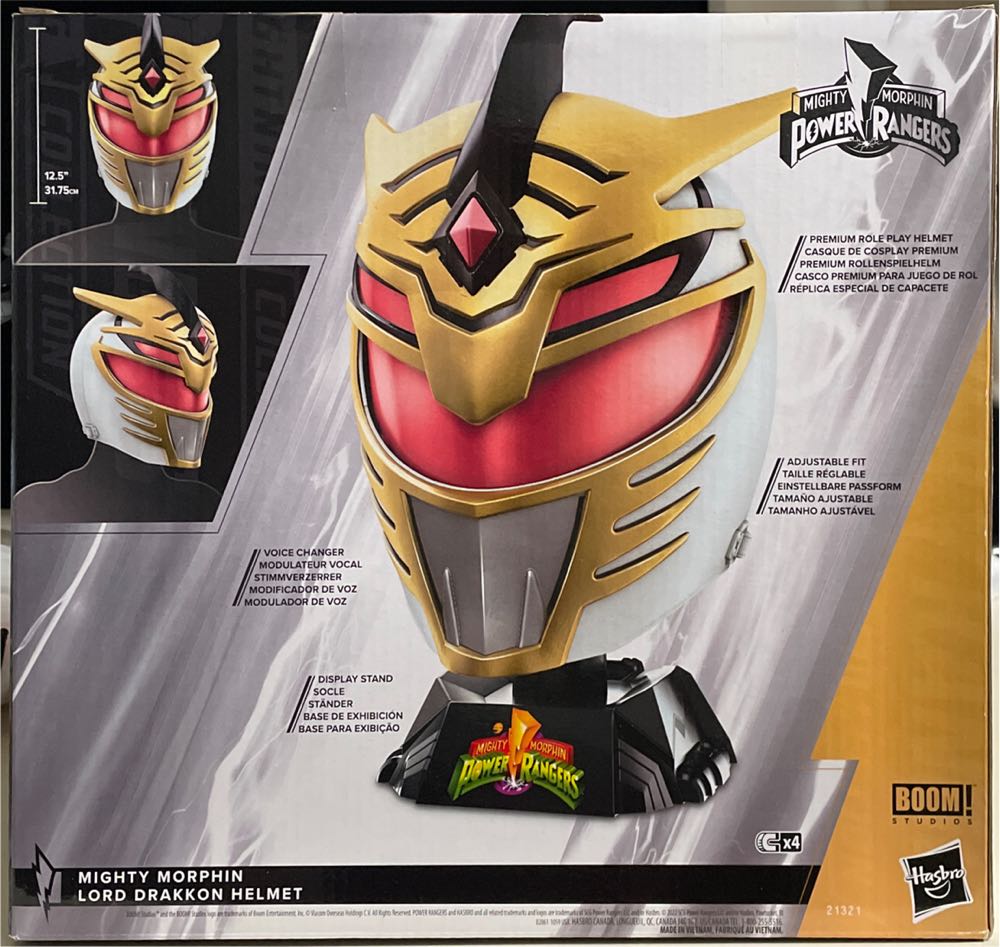 Mighty Morphin Power Rangers: Replica Lord Drakkon Helmet - Hasbro (Power Rangers Lightning Collection) action figure collectible [Barcode 5010994113698] - Main Image 2