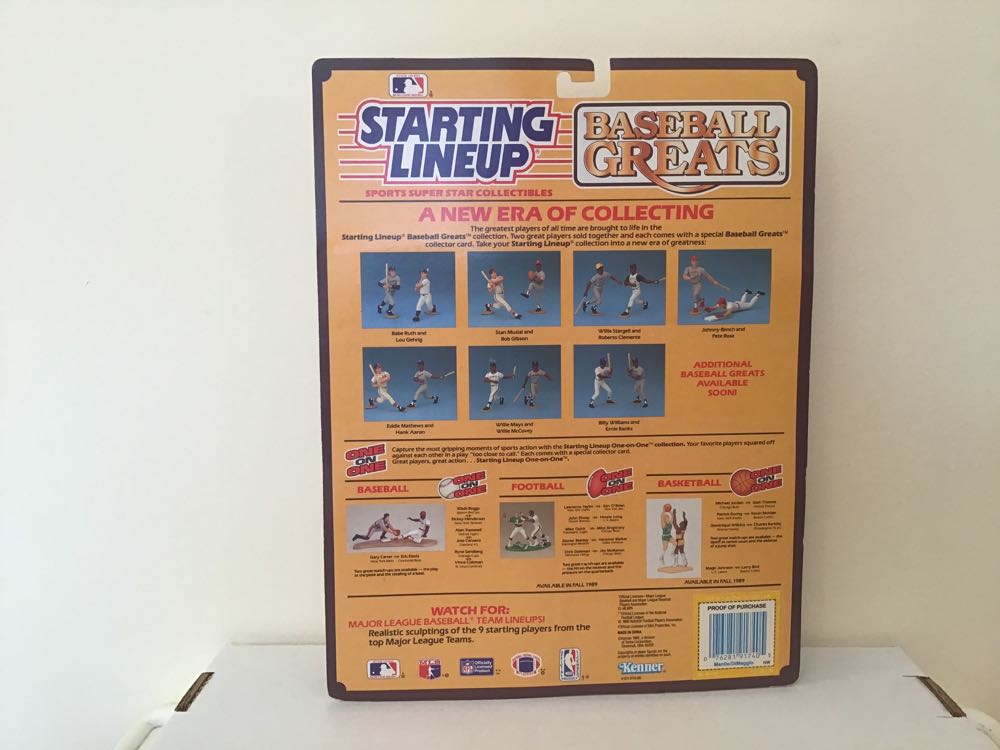 Mickey Mantle / Joe DiMaggio - Kenner (Baseball Greats) action figure collectible - Main Image 2