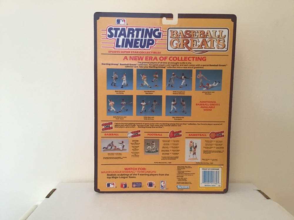 Eddie Mathews / Henry Aaron - Kenner (Baseball Greats) action figure collectible - Main Image 2