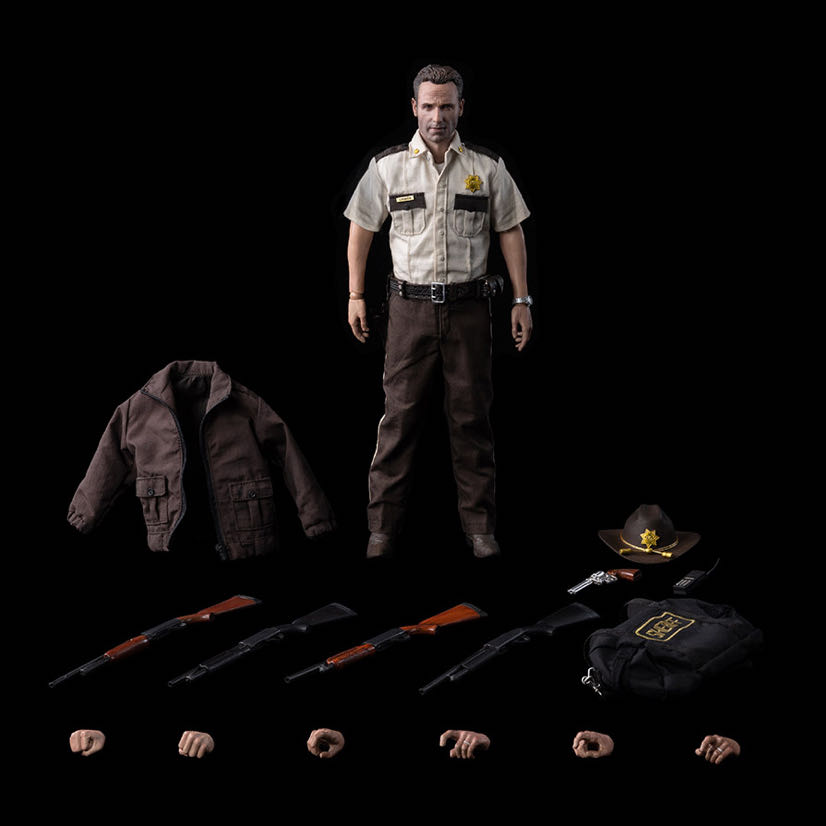The Walking Dead AMC: RICK GRIMES (Season 1) 1:6 Scale Collectible Figure - Threezero Limited (post-apocalyptic survival horror movie theme) action figure collectible [Barcode 4897056205727] - Main Image 2
