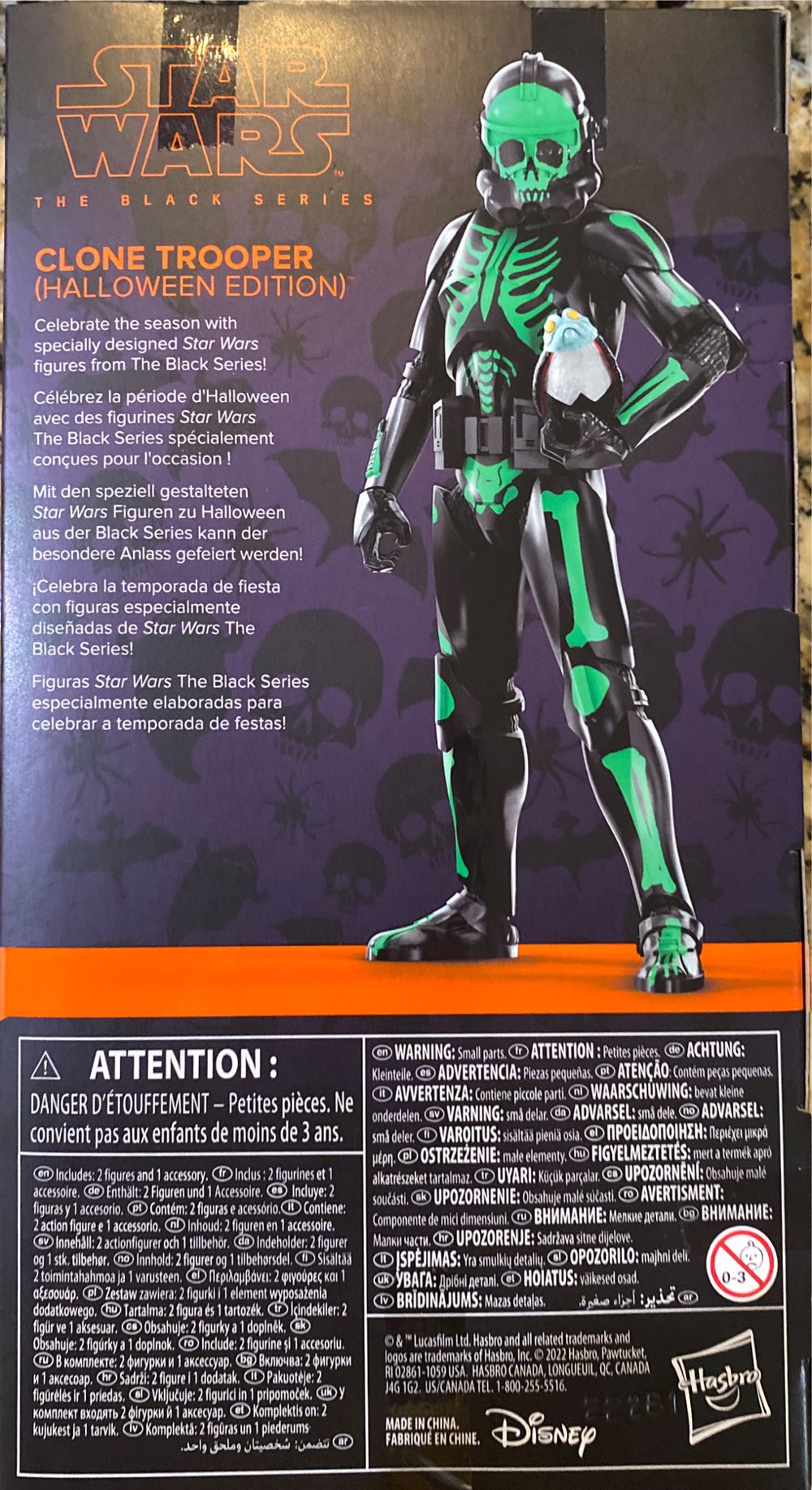 Clone Trooper (Halloween Edition) - Hasbro (Star Wars The Black Series : Holiday Edition) action figure collectible [Barcode 5010994166410] - Main Image 2