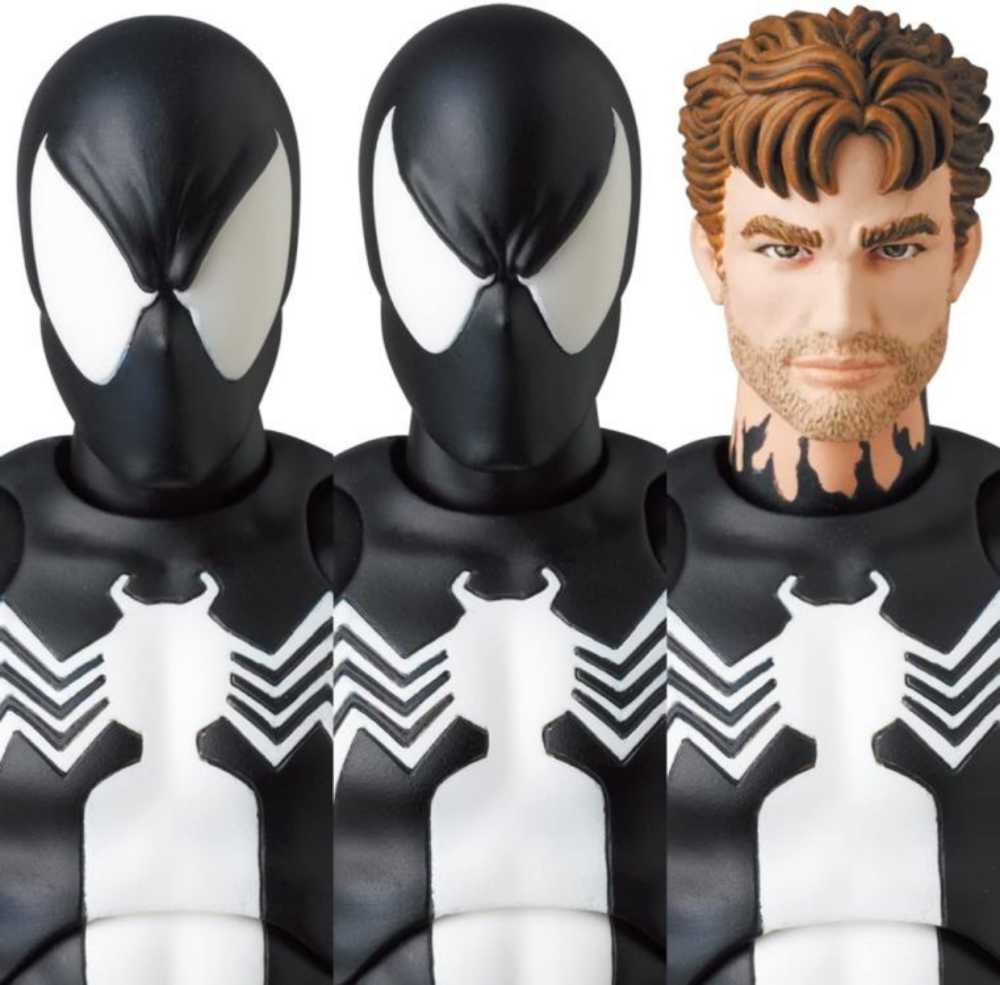 Mafex No. 147 Spider-Man (Black Costume) - Medicom (Spider-Man) action figure collectible [Barcode 4530956471471] - Main Image 3