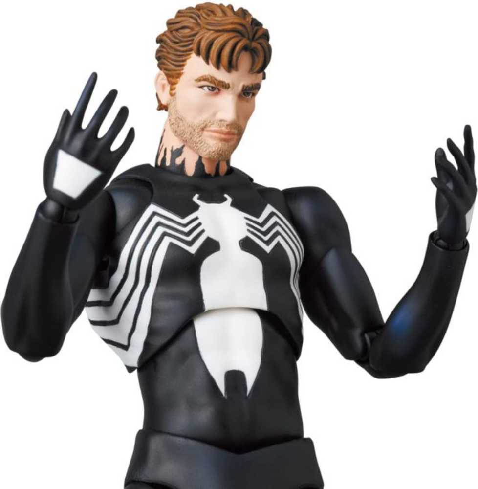 Mafex No. 147 Spider-Man (Black Costume) - Medicom (Spider-Man) action figure collectible [Barcode 4530956471471] - Main Image 4