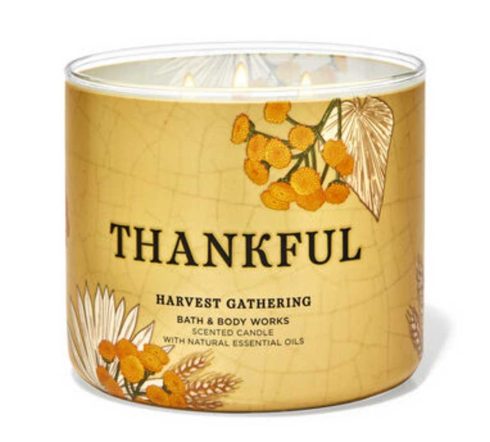 CANDLE: Thanksgiving Bath & Bodyworks Thankfull Harvest Gathering 2022 - Bath & Bodyworks Candle (Thanksgiving Candles) action figure collectible [Barcode 667557458113] - Main Image 4
