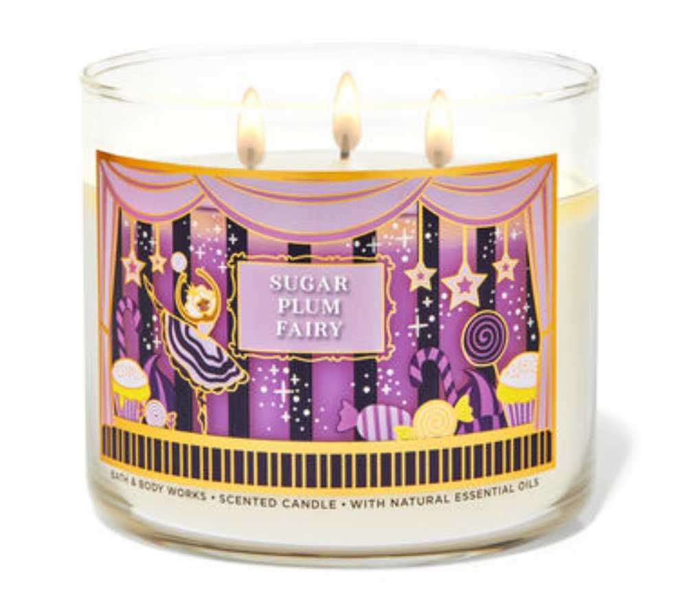 CANDLE: Christmas Bath & Bodyworks Sugar Plum Fairy 2022 - Bath & Bodyworks Candle (Christmas Candles) action figure collectible [Barcode 667557546292] - Main Image 4