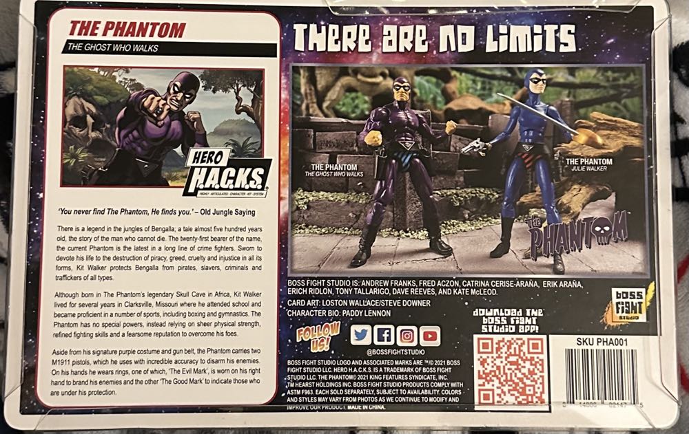 Hero Hacks Phantom Wv1 - Boss Fight Studios (The Phantom-Hero H.a.c.k.s) action figure collectible [Barcode 814800021475] - Main Image 2