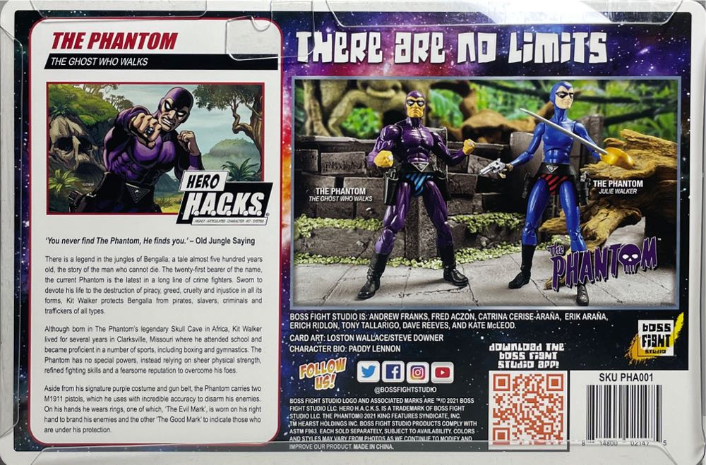 Hero Hacks Phantom Wv1 - Boss Fight Studios (The Phantom-Hero H.a.c.k.s) action figure collectible [Barcode 814800021475] - Main Image 3