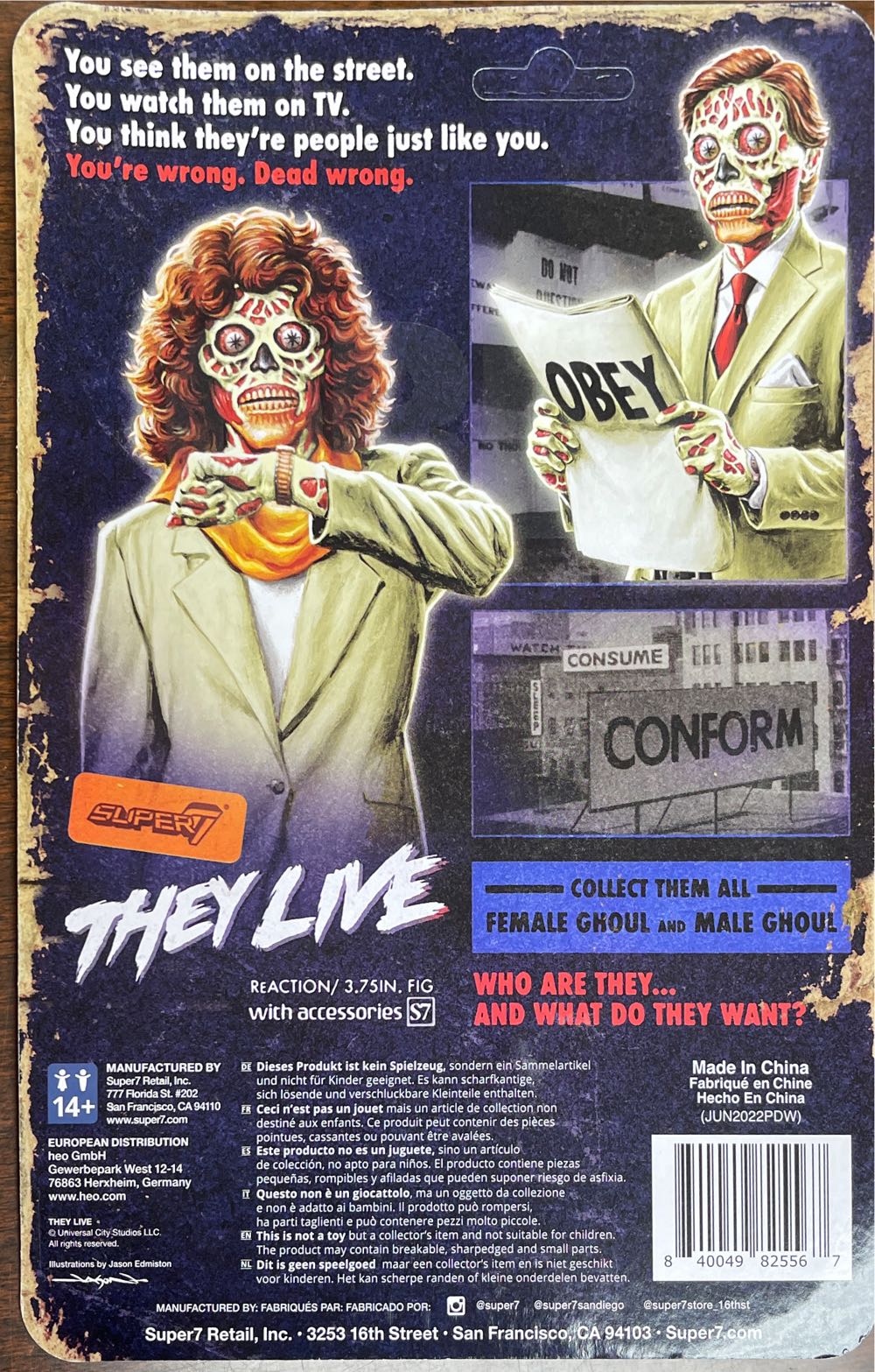 They Live - Super 7 action figure collectible [Barcode 840049825567] - Main Image 2