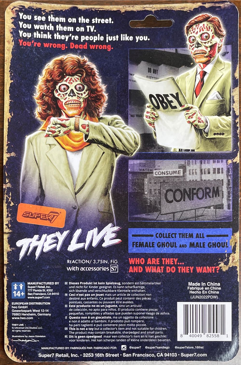 They Live Female Ghoul - Super 7 action figure collectible [Barcode 840049825581] - Main Image 2