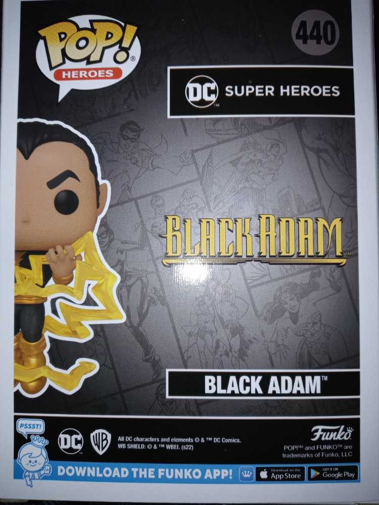 Black Adam: Black Adam #440  - Funko (Black Adam) (Black Adam) action figure collectible [Barcode 889698649469] - Main Image 2