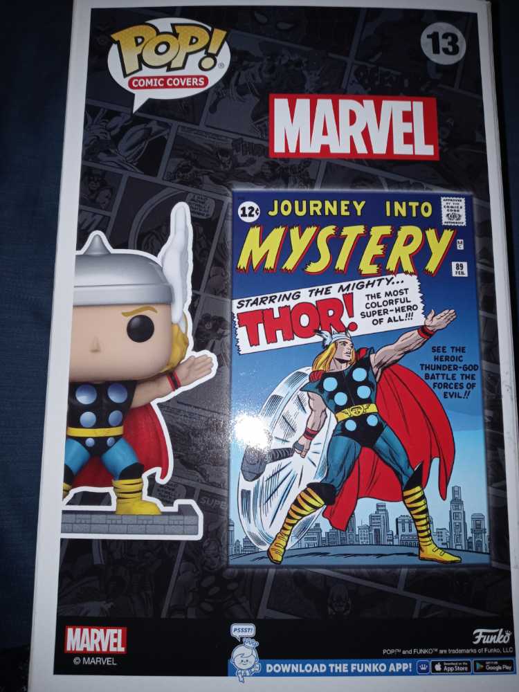Funko Pop Comic Cover Marvel’s Thor #13 - Funko (Comic Covers) (Comic Covers Thor) action figure collectible [Barcode 889698631471] - Main Image 2