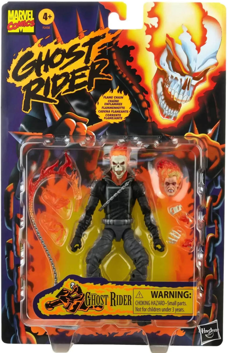 Marvel Legends Retro - Ghost Rider - Hasbro (Marvel Legends Retro Series) action figure collectible [Barcode 5010994162047] - Main Image 6