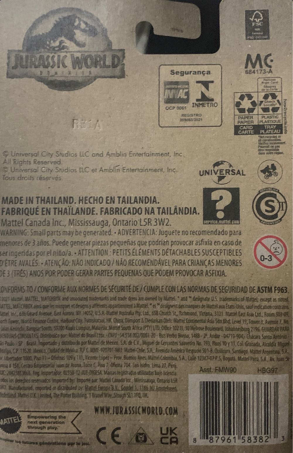 MBX Capture Action Truck - Matchbox / Mattel (Jurassic World Vehiculos) action figure collectible - Main Image 2