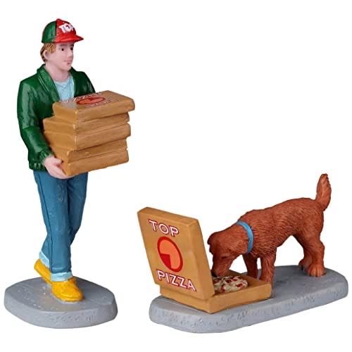 Top Pizza Delivery Set Of 2 - Lemax (Figurine) action figure collectible [Barcode 728162221131] - Main Image 1