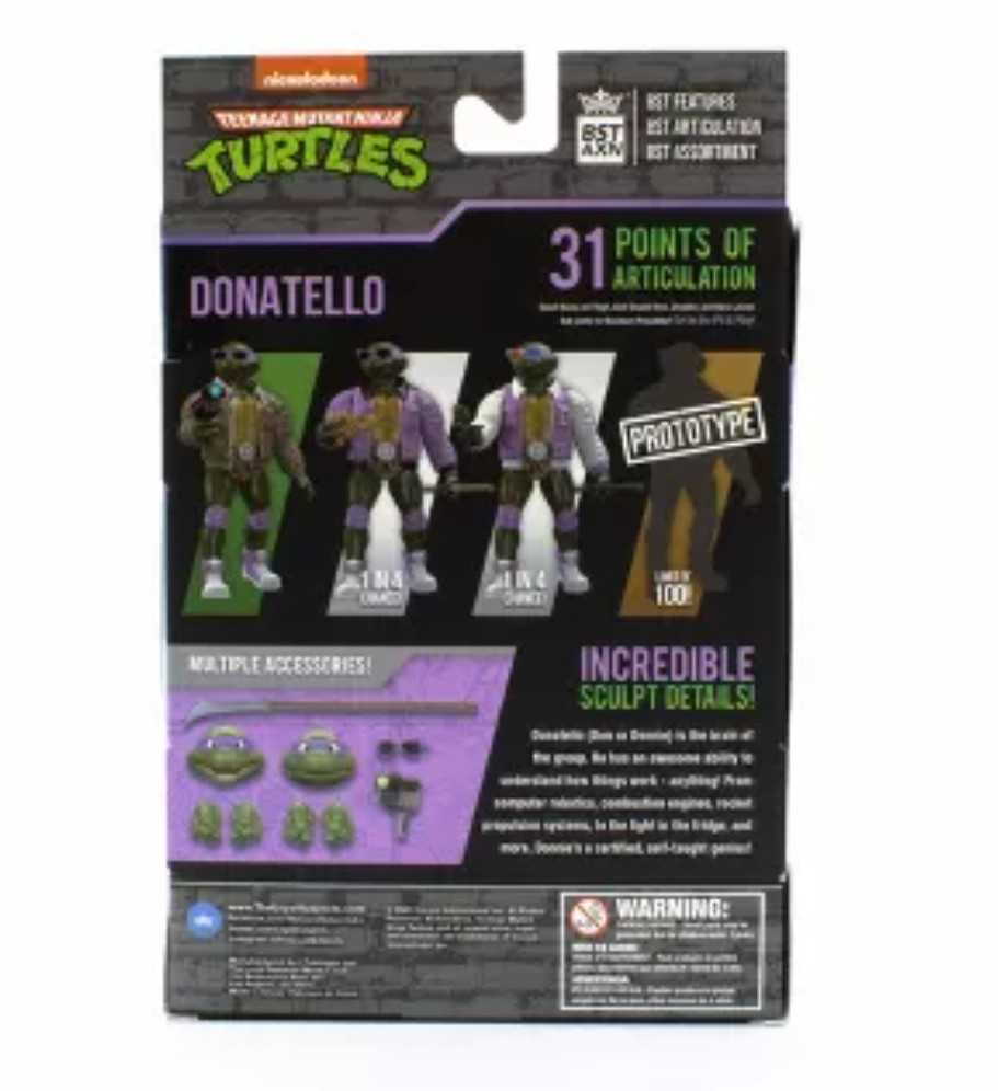 Donatello Street Style (Tan Main Jacket) - BST AXN / The Loyal Subjects (The Loyal Subjects: BST AXN (TMNT)) action figure collectible [Barcode 850039772061] - Main Image 2