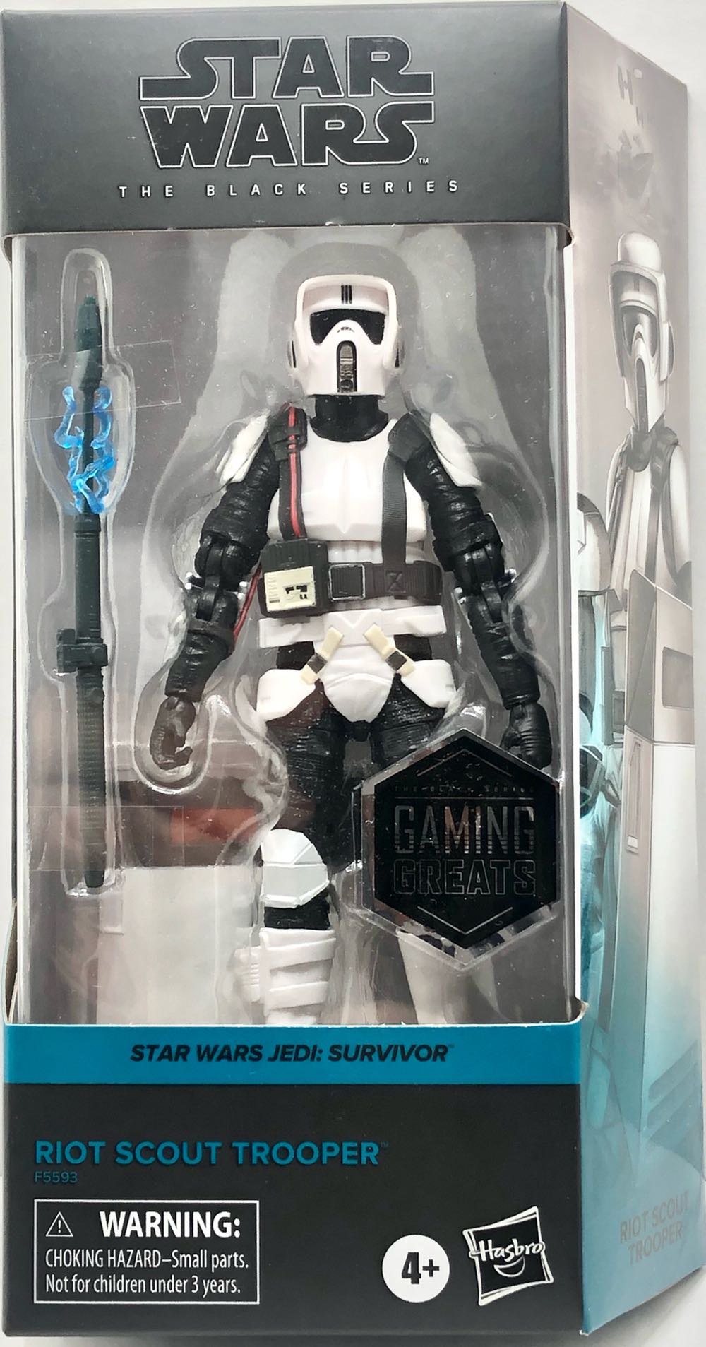 #14 - Riot Scout Trooper (Gaming Greats) - Hasbro (Star Wars Black 6”) (Star Wars) action figure collectible - Main Image 1
