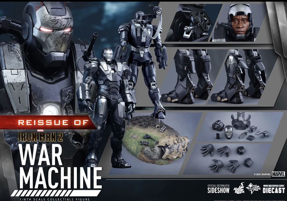 Hot Toys MMS 531 Iron Man 2 War Machine Mark I (re-issue) - Hot Toys (War Machine) action figure collectible - Main Image 2