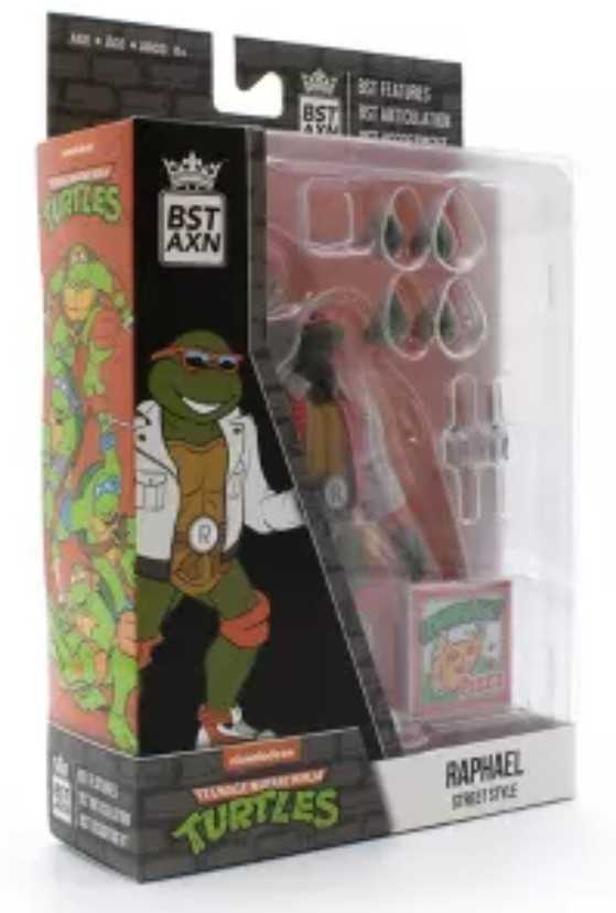 BSTAXN-Street Style Raphael (Red/White Lettermen Jacket) - BST AXN / The Loyal Subjects (TMNT: BST AXN) action figure collectible [Barcode 850039772498] - Main Image 3