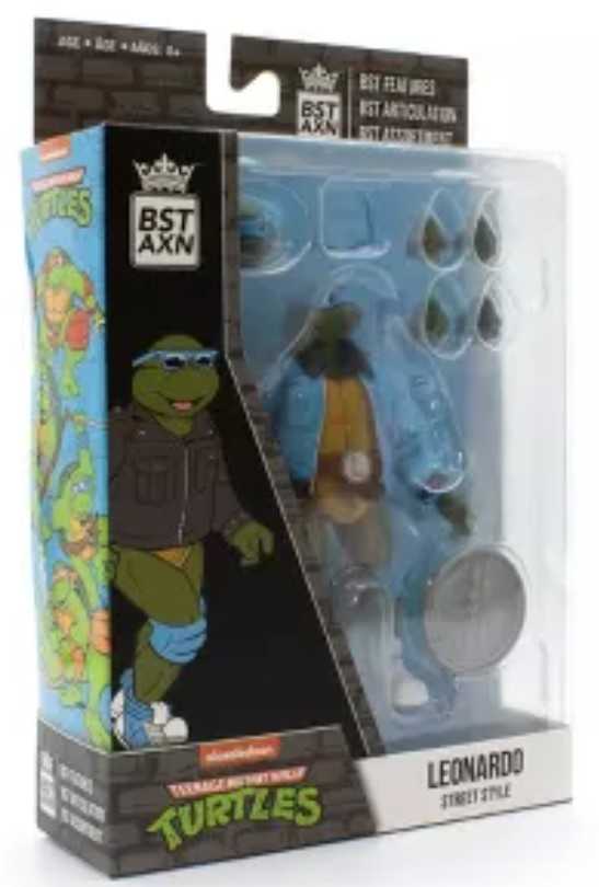 BST AXN-Leonardo (Blue/Black Collar Windbreaker) - BST AXN / The Loyal Subjects (TMNT: BST AXN) action figure collectible [Barcode 850039772511] - Main Image 3