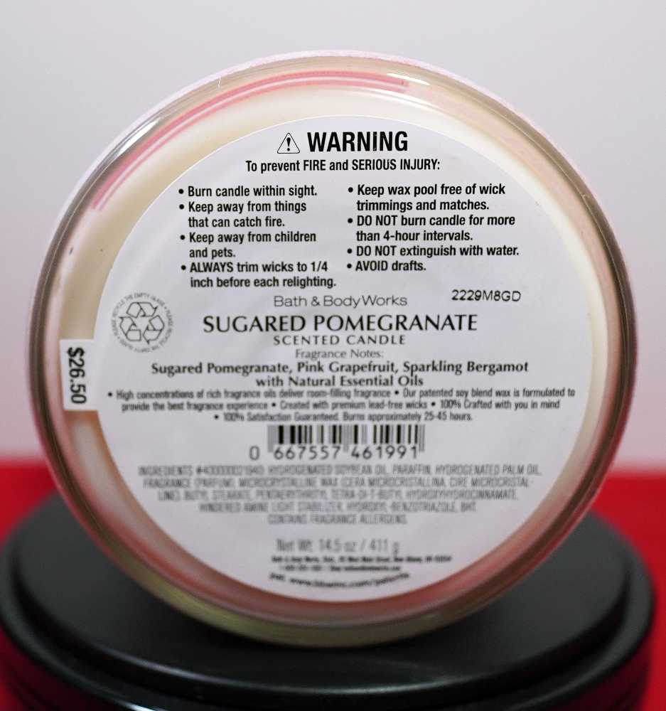 CANDLE: Christmas Bath & Bodyworks Land Of Sweets  2022 - Bath & Bodyworks Candle (Christmas Candles) action figure collectible [Barcode 667557461991] - Main Image 2