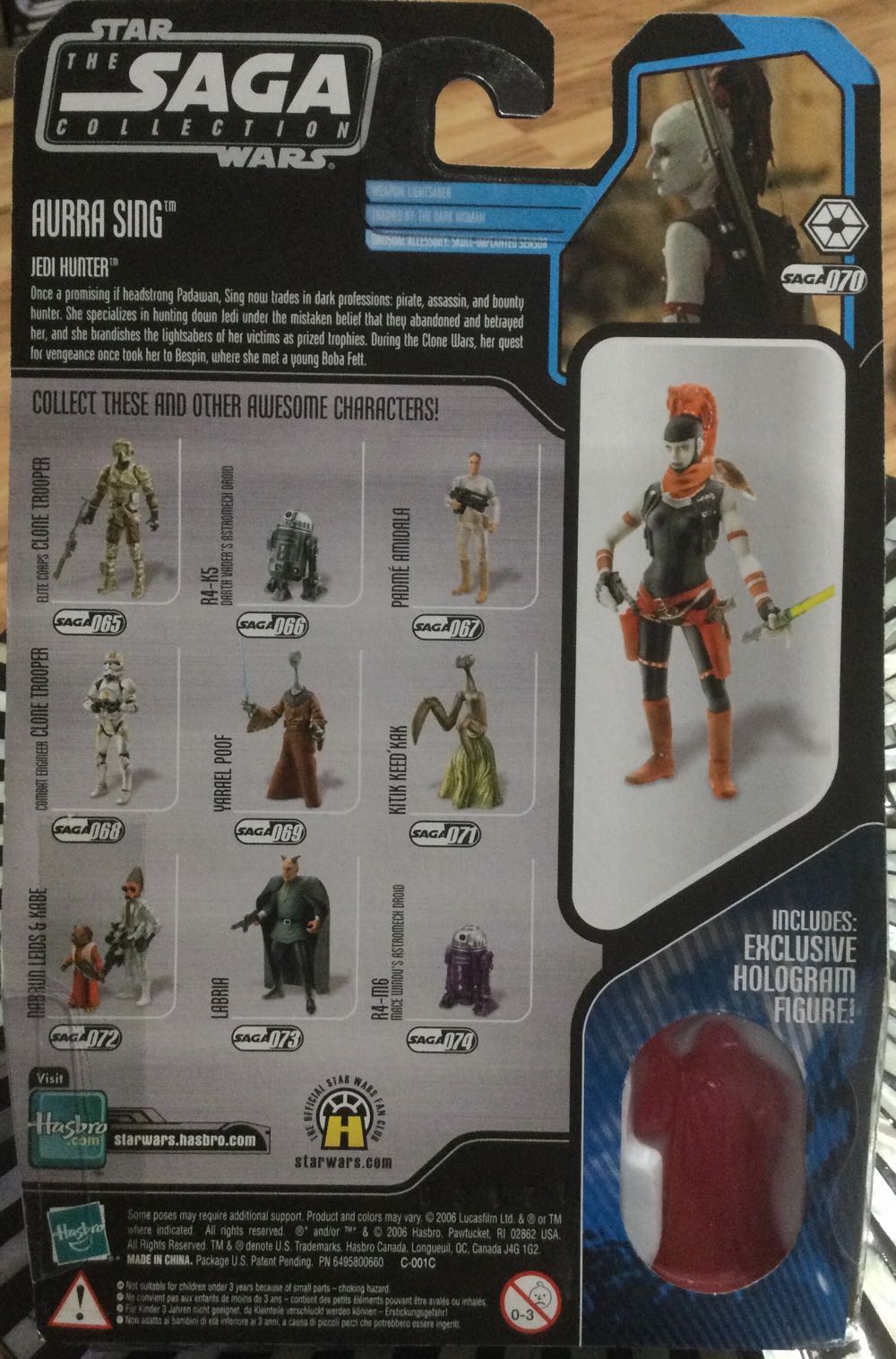 Saga Collection - #70 - Aurra Sing - Hasbro (Expanded Universe) action figure collectible - Main Image 2