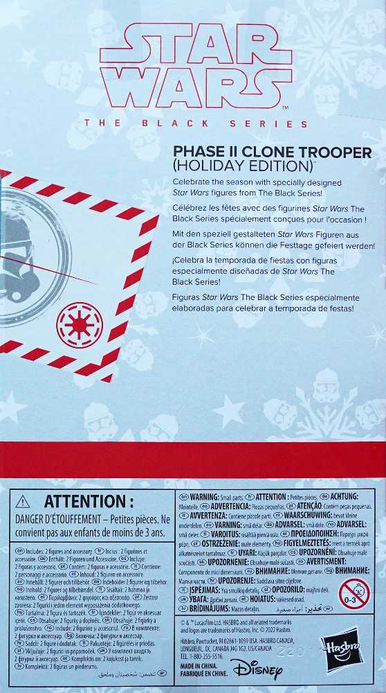 Clone Trooper Phase II & Porg - Hasbro (Star Wars: Holiday Edition) action figure collectible [Barcode 5010994172619] - Main Image 2