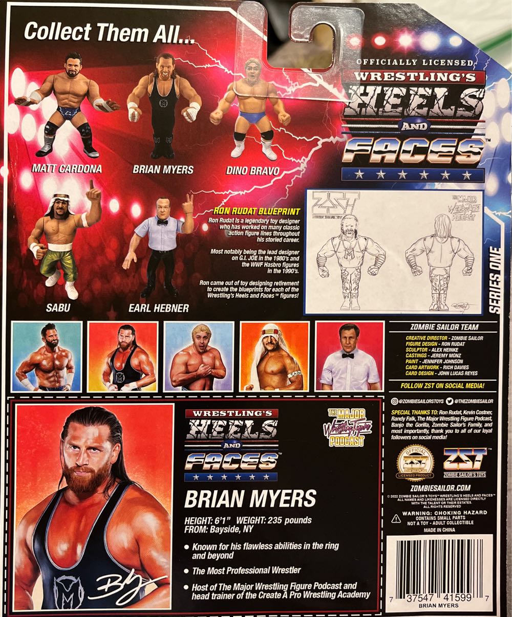 Brian Myers - Zombie Sailor’s Toys (Heels and Faces) action figure collectible [Barcode 737547415997] - Main Image 2
