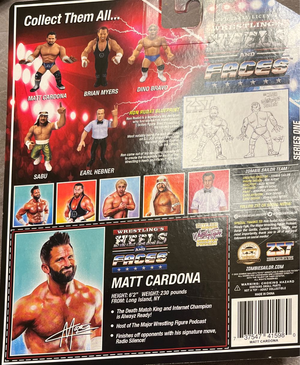 Matt Cardona - Zombie Sailor’s Toys (Heels and Faces) action figure collectible [Barcode 737547415980] - Main Image 2