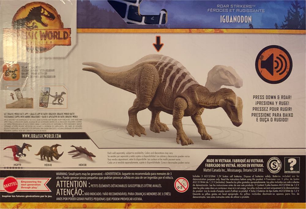 Iguanadon - Mattel (JW Dominion) action figure collectible [Barcode 194735034116] - Main Image 4