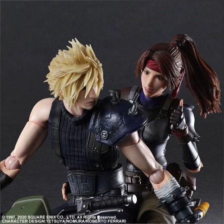PLAY ARTS Kai FF7 Remake Jessie, Cloud & Bike SET  (FF7 Remake) action figure collectible - Main Image 3