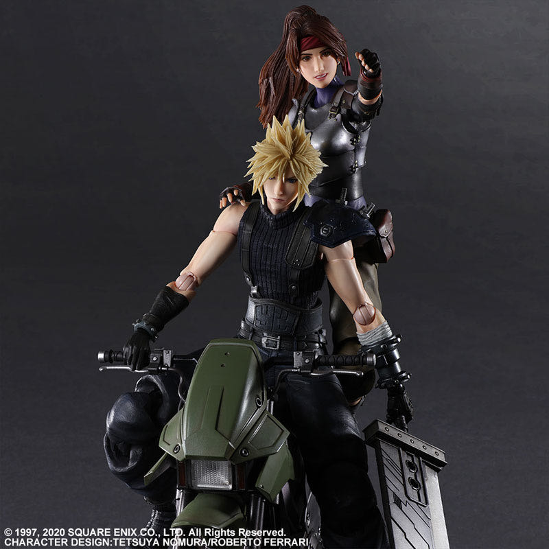 PLAY ARTS Kai FF7 Remake Jessie, Cloud & Bike SET  (FF7 Remake) action figure collectible - Main Image 4
