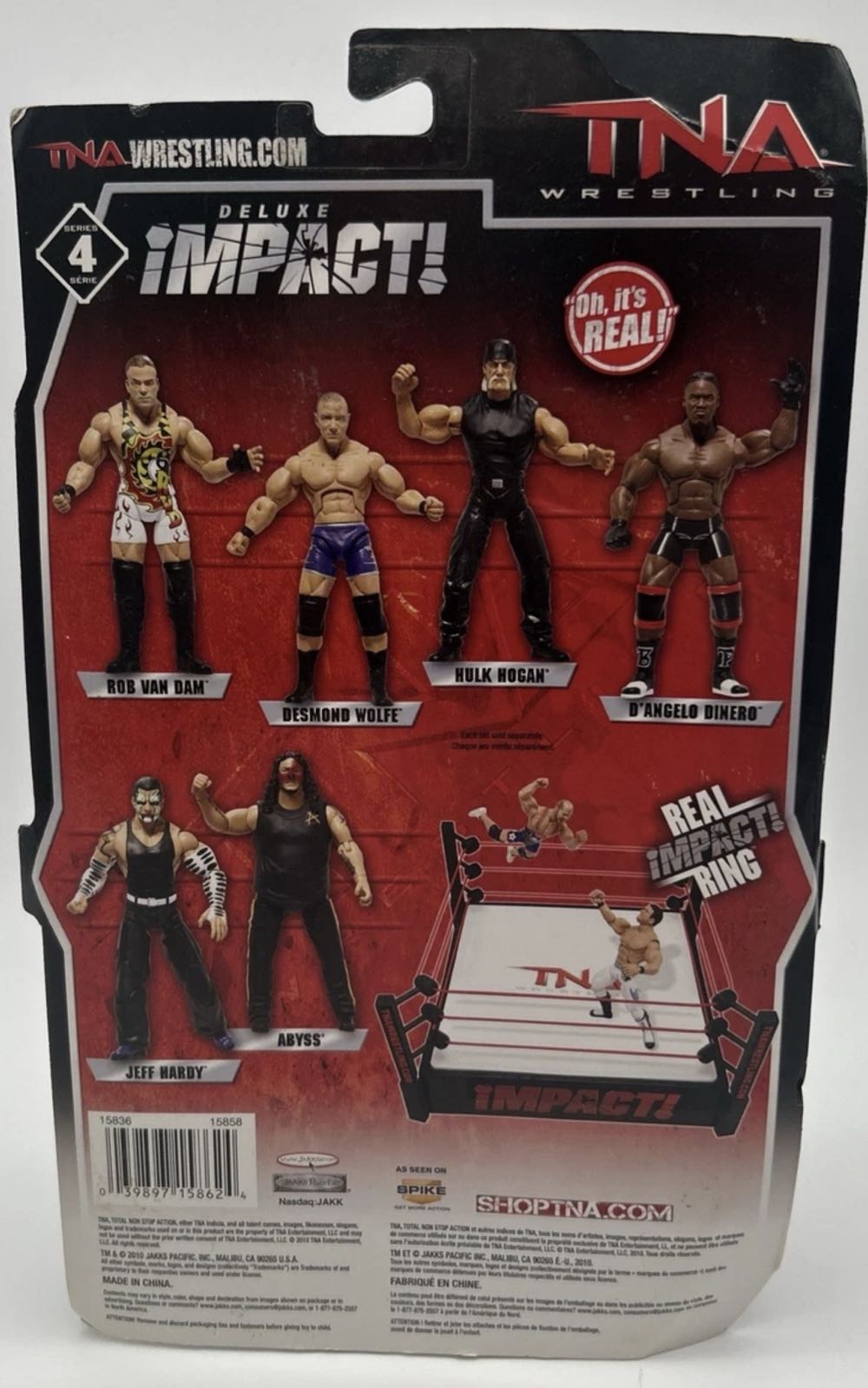 TNA Deluxe Impact Wrestling D’Angelo Dinero/Elijah Burke series 4 Jakks - Jakks Pacific (Tna) action figure collectible [Barcode 039897158624] - Main Image 2