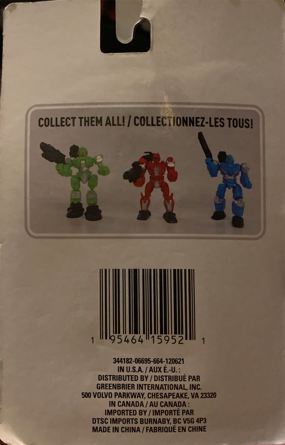 Your Action Hero: 3 Pc Green Robot - Greenbrier International, Inc. action figure collectible [Barcode 195464159521] - Main Image 2