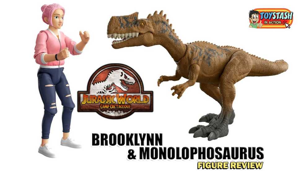 Brooklynn & Monolophosaurus  (Jurassic Word Camp Cretaceous) action figure collectible [Barcode 887961942743] - Main Image 4