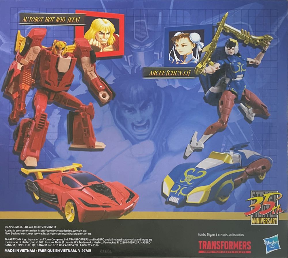Autobot Hot Rod [Ken] vs Arcee [Chun-Li] - Hasbro / Takara Tomy (Street Fighter 2) action figure collectible [Barcode 195166203270] - Main Image 4